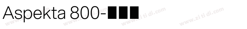 Aspekta 800字体转换